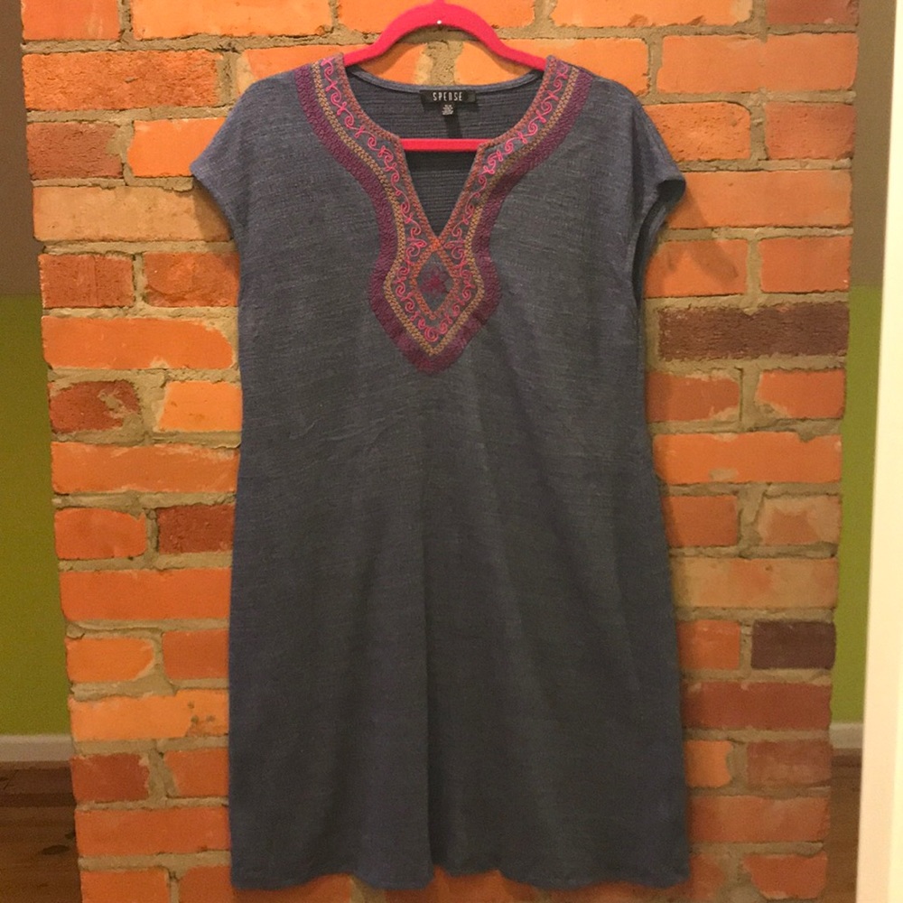 Casual light blue dress